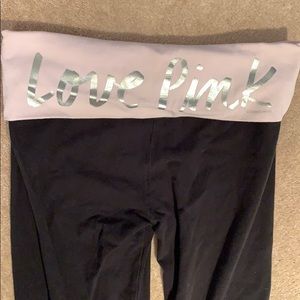 Victoria’s Secret PINK fold-over crop leggings